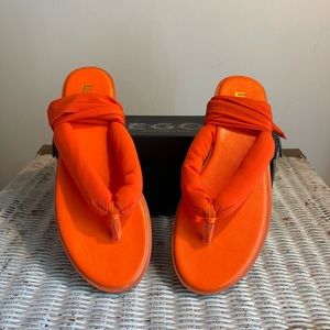 Ego Official Orange Lace Up Sandals BRAND NEW